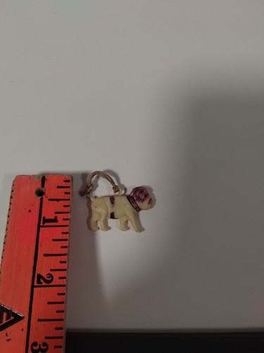 DE COLECCIÓN MINIATURA CELULOIDE BULLDOG FIGURA ENCANTO JAPÓN CRACKER JACK PREMIO - Imagen 6 de 8