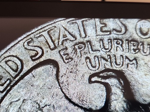 Rare 1984‑P Washington Quarter – Strike Through ‘4’ & Filled‑in Mint Mark #311 - Picture 12 of 20