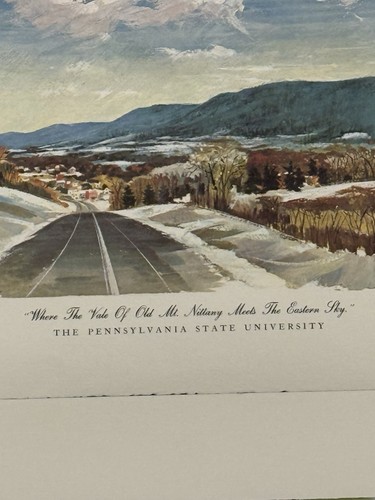 Lote de 3 impresiones artísticas de Penn State 1970 Francis Chase primeras ediciones Childress Assoc - Imagen 10 de 14