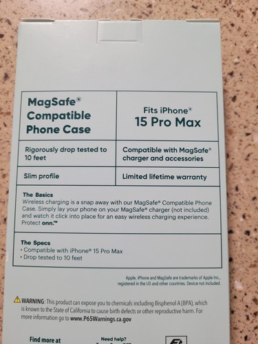 Protect Onn Pink iPhone 15 Pro Max Magsafe Compatible Protective Cellphone Case - 第 4/5 張圖片