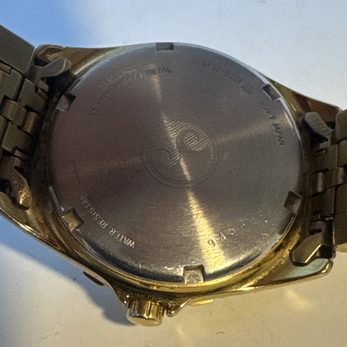 SEIKO Perpetual Calendar Vintage Men's Watch 8F33-0029 Day Date Quartz - Picture 7 of 8