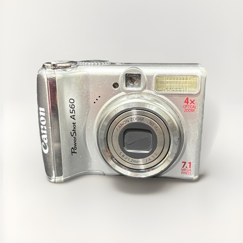 Canon PowerShot A560 7.1MP Digital Camera - Silver Tested And WORKING (M) - Picture 4 of 12