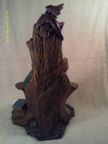 (M8) [ONE OF A KIND] 13" BEAUTIFUL HAND PAINTED FIGURINE 24K GOLD - Picture 2 of 8