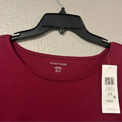 NWT Eileen Fisher Slank Rosby Short Box Top Size Medium - Picture 6 of 12