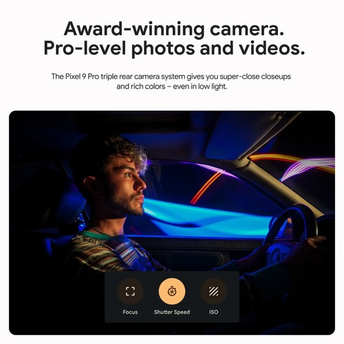 Google Pixel 9 Pro XL 5G 128GB Unlocked Android Smartphone OBSIDIAN PRISTINE A++ - Picture 8 of 9