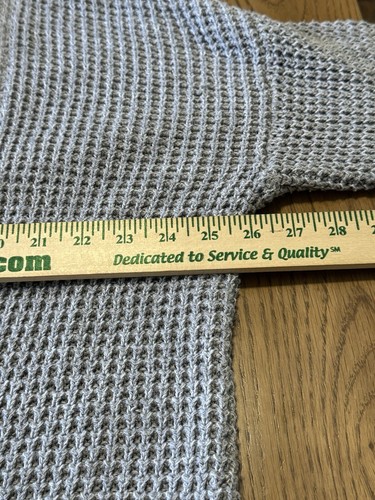 Soft Surroundings Sweater Women Size Medium Townsend Cardigan Gray Chunky Knit - Picture 4 of 17