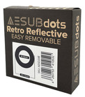 AESUBdots łatwe usuwanie 6mm (3000 punktów) - retro odblaskowe markery referencyjne
