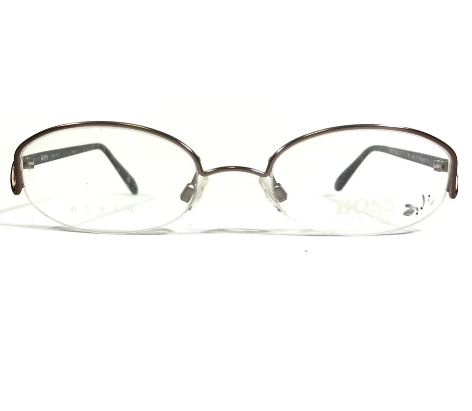 Monturas de gafas Hugo Boss HB11537 marrón medio borde redondo 49-19-130 Foto 2 de 4