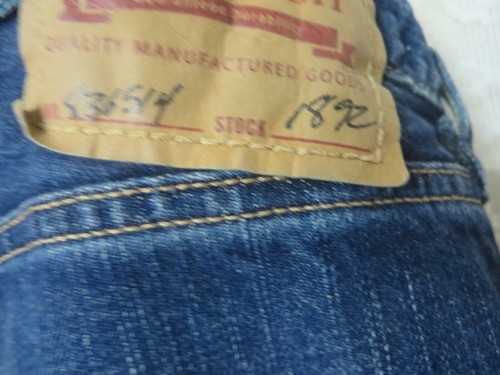 A & F ABERCROMBIE & FITCH JEANS 5 Pocket Heavy Ounce 836154 32 x 33.5" - Picture 4 of 6