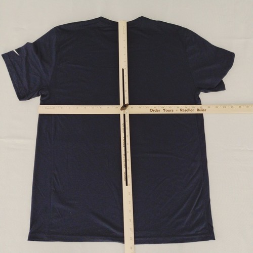 Nike Denver Broncos Shirt Men Large Dri Fit On NFL Field Training Tee Navy b2 - Picture 8 of 10