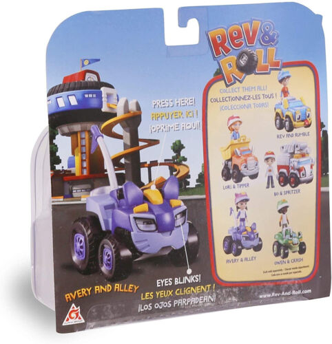 Rev & Roll | Die Cast Avery & Alley | Roll Vehicle & 2.5'' Figure - Picture 4 of 24