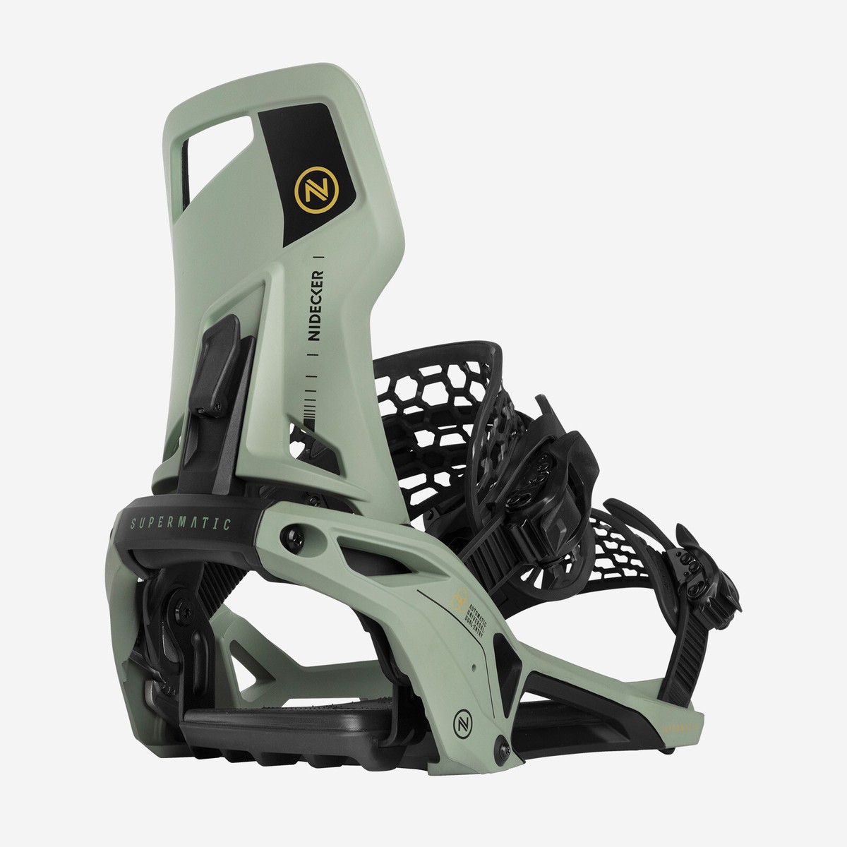 Amazon.com : Nidecker Supermatic Snowboard First Universal, Dual-Entry,  Automatic Binding - Comfortable and Reliable as a Regular Two-Strap Binding  - 