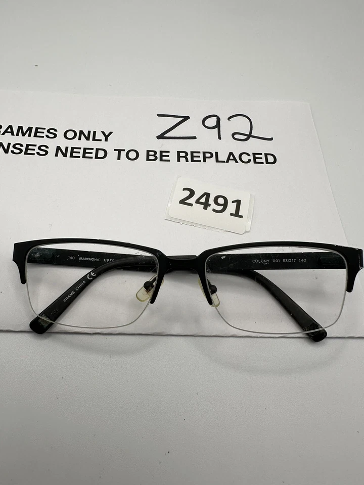Marcos de gafas MARCHON COLONY 001 NEGRO MATE 53-17-140 BISAGRAS FLEXIBLES Foto 2 de 4