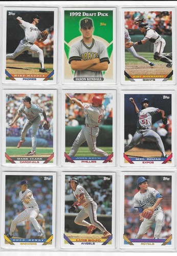 1993 Topps Baseball card singles #1 - 396 U Pick - Picture 362 of 400