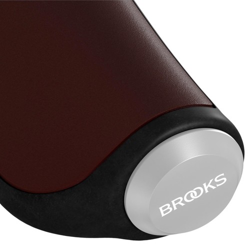 Brooks Lenkergriffe Ergonomic Leather Grip 100/130mm Leder Ergon Fahrrad Griffe - Bild 8 von 19