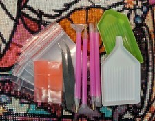 Diamond Painting Drill Pen Tweezers Tray Tools Embroidery Accessories Deluxe Kit