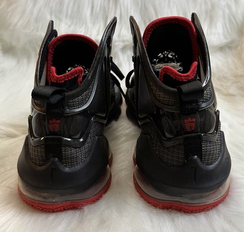 Nike LeBron 19 XIX Bred Basketball Black Aqua University Red Size 6Y Youth Shoes - Picture 12 of 20