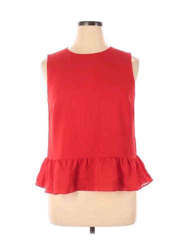 Minna Women Red Sleeveless Blouse XL