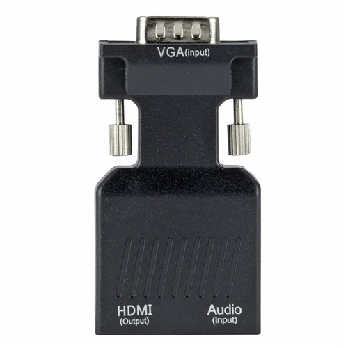 VGA Input To HDMI Output Adapter PC Laptop To HDTV Moniter Projecter Converter C - Picture 7 of 15