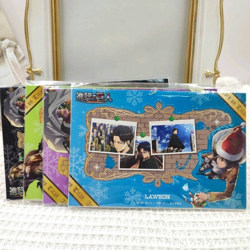 Attack on Titan Photo Frame Christmas Eren Levi Mikasa LAWSON Original 2013 - Picture 4 of 14