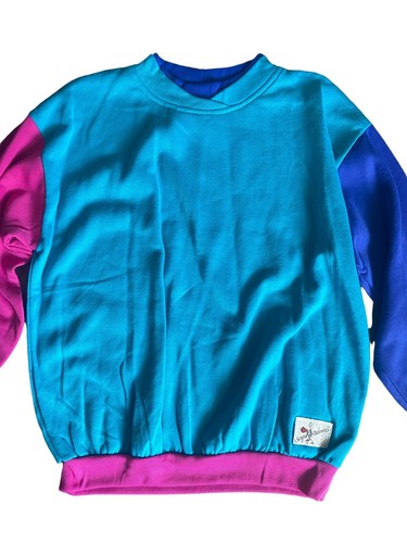80er Vintage Sergio Valente Tri Blend Sweatshirt Mehrfarbig Large - Bild 2 von 6
