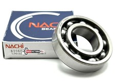 NACHI 6206 CM DEEP GROOVE BALL BEARING, OPEN TYPE, NO SEALS 30x62x16 mm