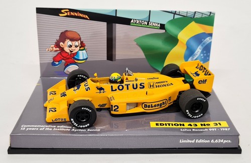Minichamps 1/43 Lotus Renault 99T 1987 #12 15 Years F1 Edition Ayrton Senna - Picture 5 of 6