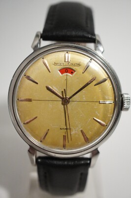 JAEGER-LECOULTRE GANGRESERVE ''POWERMATIC'' AUS STAHL, 50er Jahre