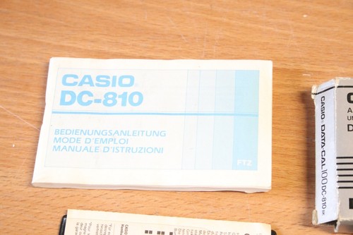 Occasion, vintage : Agenda electronique CASIO DATA-CAL 100 DC-810 , piles neuves - Photo 8/13