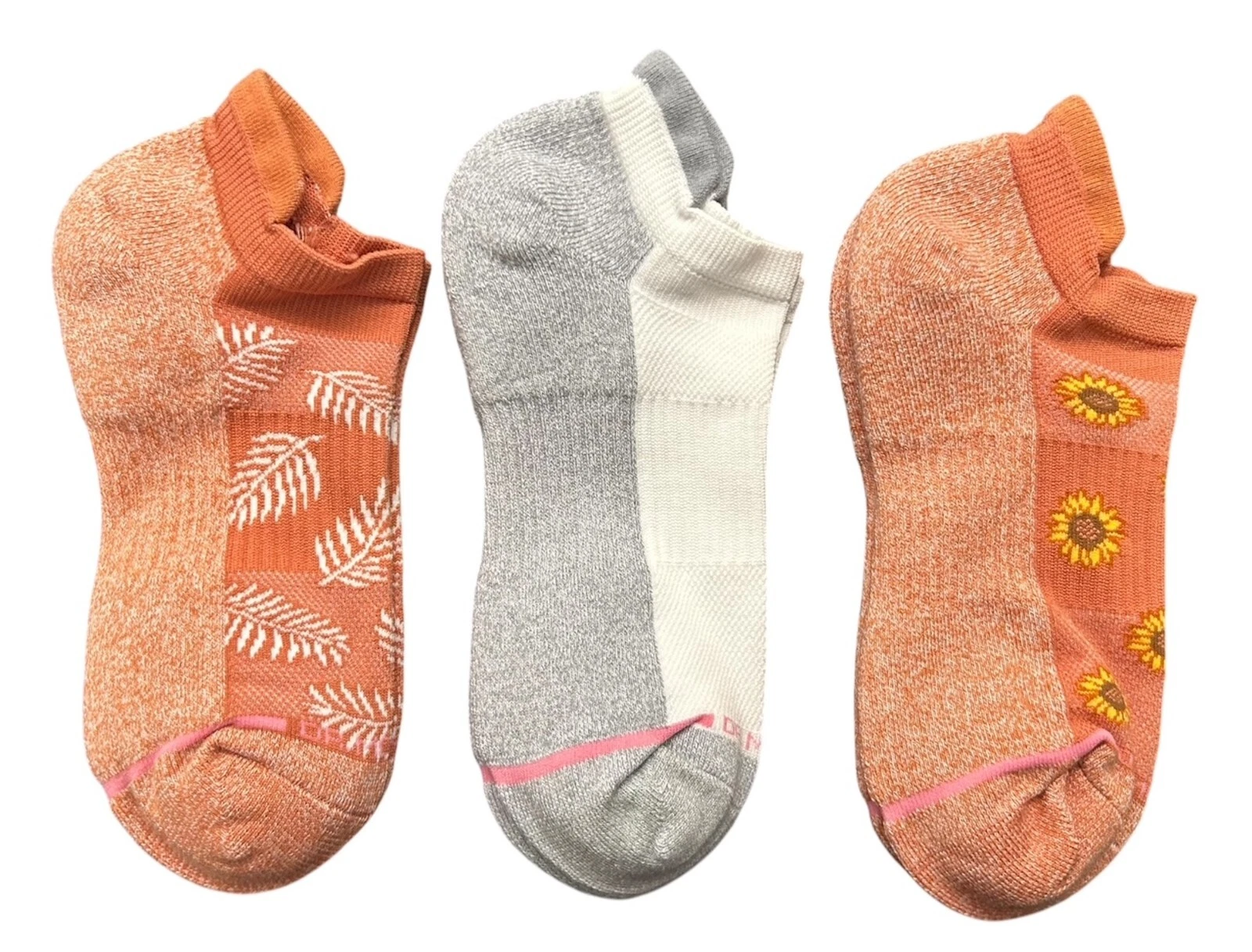 Dr. Motion Women's Socks No Show Compression Fall Ankle Socks Shoe Size 4 - 10