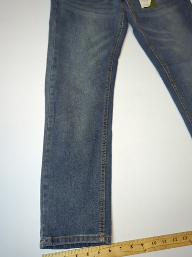 Smith & Mills Jeans Men's Size 29x30 Stretch Straight Slim Leg Med Blue Zipper - Picture 3 of 16