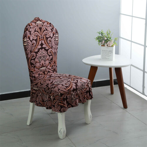 Chair Cover Restaurant Hotel Lotus Leaf Edge Home Spandex Dining Chair Cover - Picture 10 of 42