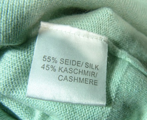 Di Bari Strickjacke Pullover gr. ca. L Grün Kaschmir & Seide Damen Taschen - Bild 8 von 8