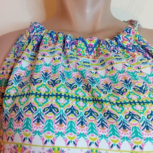 NWOT Rachel Ashwell Flowy Halter Geometric Casual Summer Tribal Boho Dress 6 - Bild 7 von 16