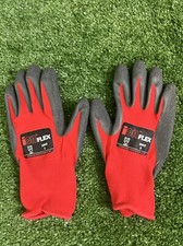 Ion Flex Small Safety Gloves 3993 Red Grey Adult Size New Without Tags