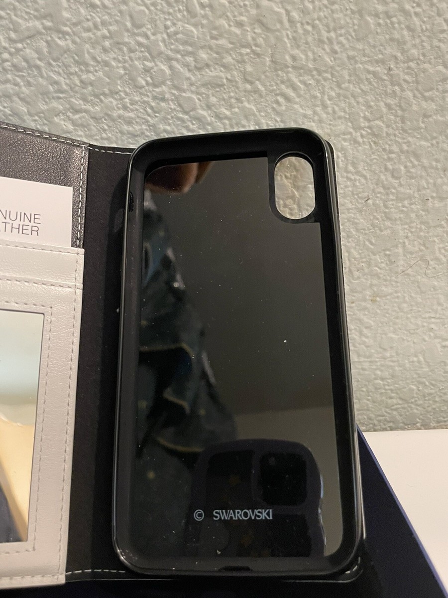 Swarovski IPhone X wallet case with one credit card pocket and