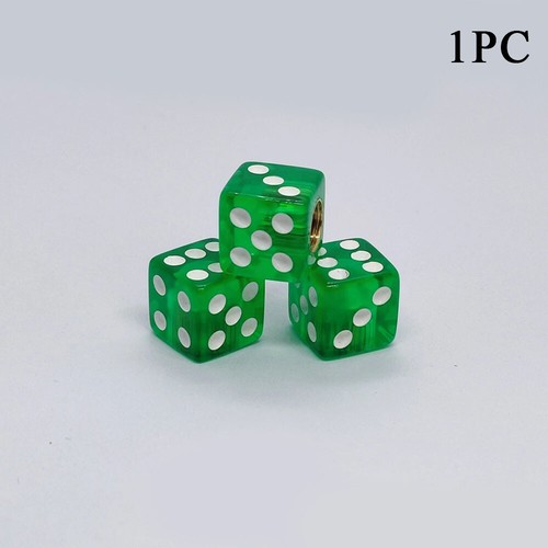 For Car/Bike/Truck Dust Cover Dice Wheel Valve Stem Tire Caps Clear Trims ↷ - Picture 16 of 18