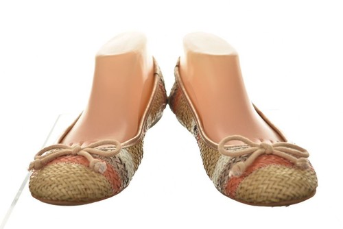 Vince Camuto Lyon Damenschuhe Größe 8,5 38,5 beige gestreifte Ballerinas Freizeit - Bild 3 von 6