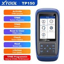 XTOOL Newest TP150 Auto TPMS System Diagnostic Tire Sensor Activation Reset Tool