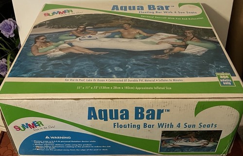 Aqua Bar Barra Galleggiante con 4 Posti Prendisole - Foto 14 di 14