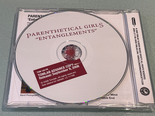 Parenthetical Girls - Entanglements - Promo CD Album - 2008 Tomlab - 11 Tracks - Picture 2 of 5