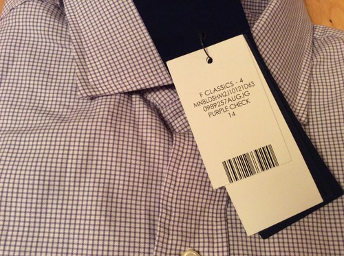 BNWT New Ralph Lauren Cotton Purple Check Shirt 14" Long Sleeve - Picture 3 of 6