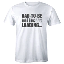 Dad To Be Loading with Baby Milk Bottles Men's White T-Shirt Gift for Fathers