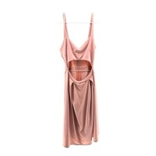 Boohoo NWT Women’s US 12 Pink Pink Bodycon Dress Cut Out Club Midi Skater