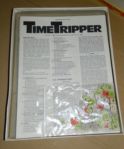 Time Tripper ~ SPI 2970~ A Super Science Fiction Game ~ 1980 ~ Complete - Picture 3 of 8