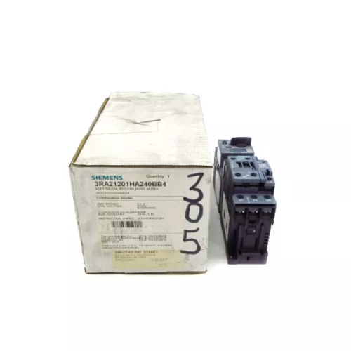 SIEMENS 3RA21201HA240BB4 24VDC 5.5-8A NSMP