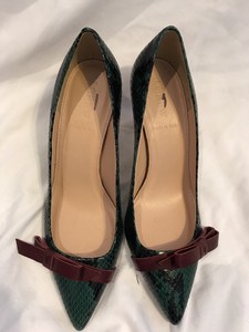 J CREW COLETTE BOW PUMPS IN PRINTED SNAKESKIN LEATHER SZ.7 NEW DEEP ... J CREW COLETTE NEW BOW PUMPS IN PRINTED SNAKESKIN LEATHER SZ.7 NEW COLETTE DEEP ... 5773bc