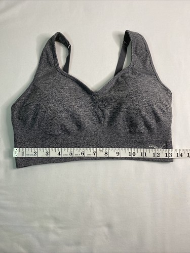 PUMA Performance Women's Seamless Convertible Sports Bra Gray Size Large - Picture 4 of 5