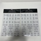 2 packs NEW Rae Dunn 180 Clear Stickers Home ORGANIZING LABELS Black Letters
