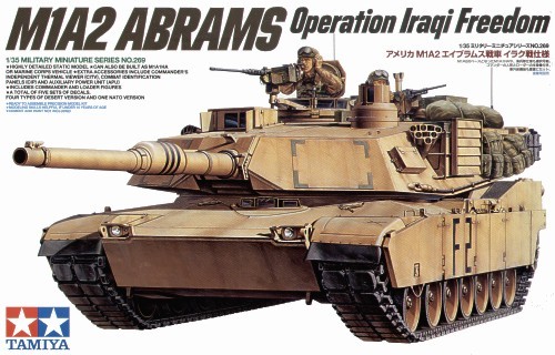 Tamiya 35269 1/35 Scale Model Kit US M1A2 Abrams 120mm Gun Main Battle Tank - Picture 1 of 1